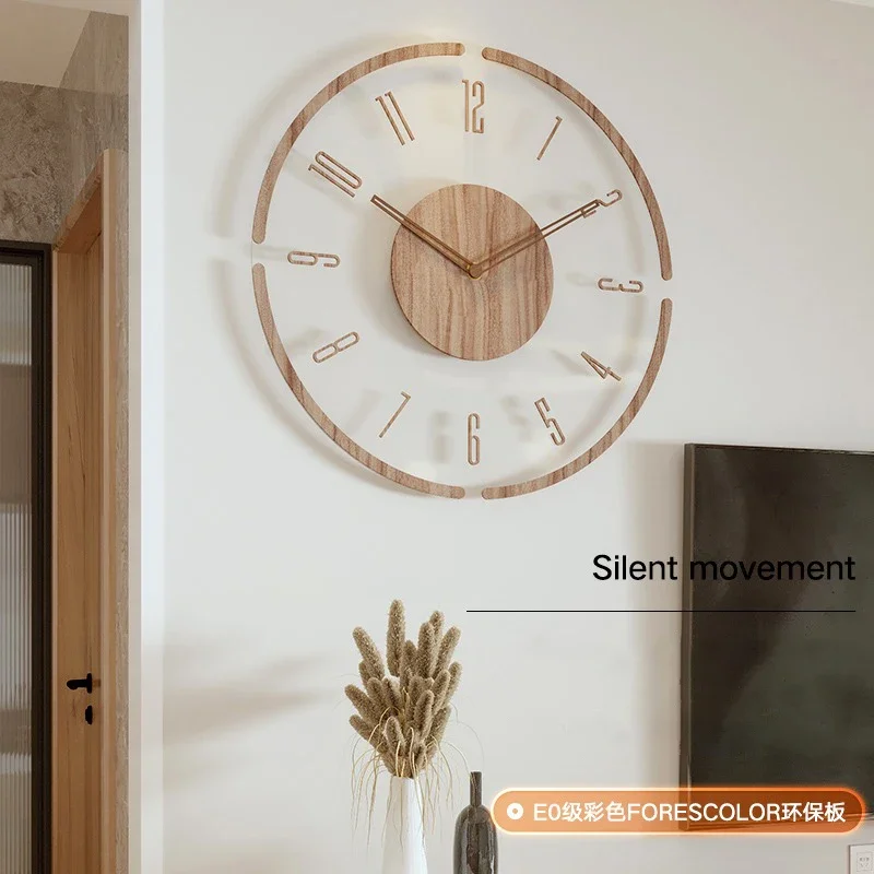 Luxury Watch Wall Clock - Horloge murale transparente en acrylique, horloge