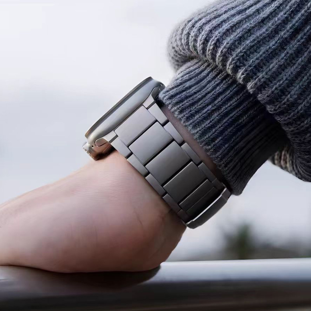 Luxury Watch Apple Bands - Bracelet en titane pour hommes d'affaires,