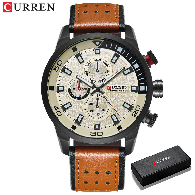 Luxury Watch Apple - CURREN – montre à quartz étanche
