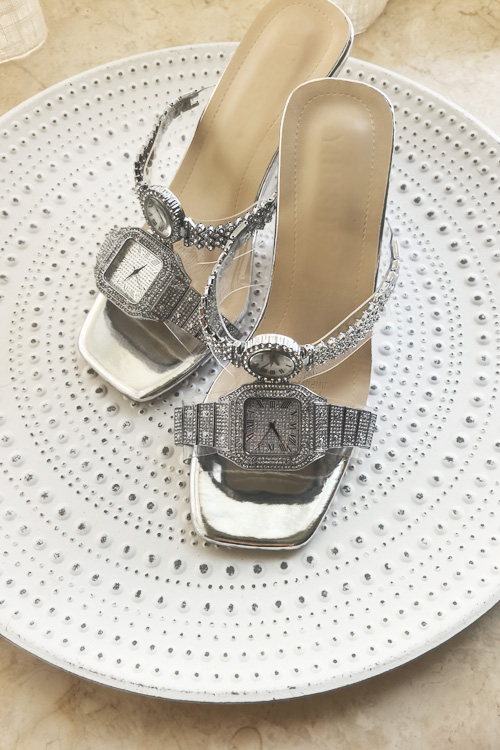 Luxury Watch Women - Sandales à talons hauts pour femmes,