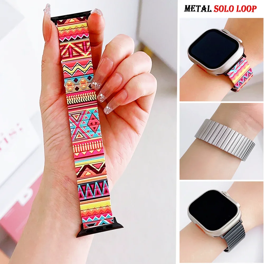 Luxury Watch Apple Bands - Bracelet en métal bohème pour Apple