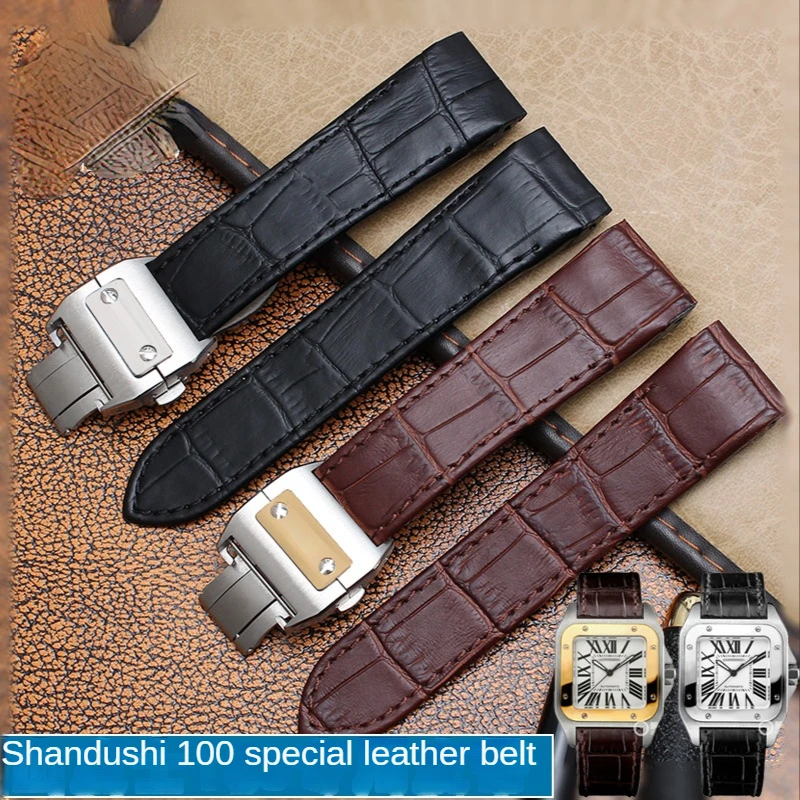 Cartier Watch Tank - Bracelet de montre en cuir véritable