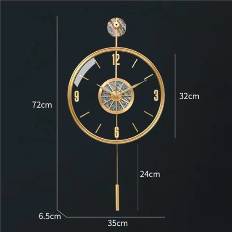 Alliage coquillage horloge mur - Luxury Watch Wall Clock avis et prix