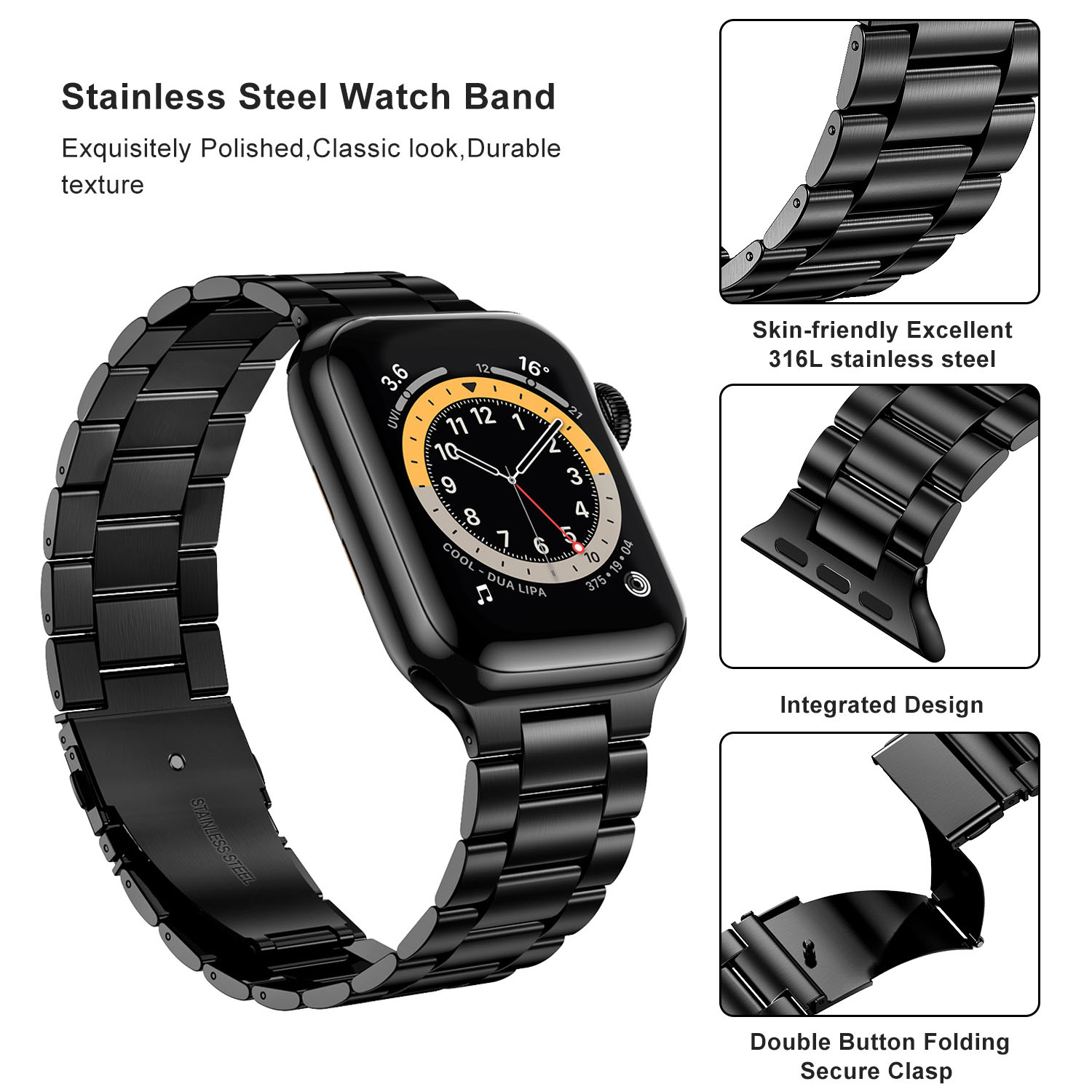 Bracelet en acier inoxydable p - Luxury Watch Apple Bands avis et prix
