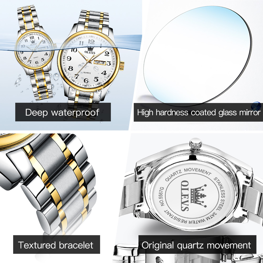 OLEVS nouvelle mode Couple mon - Luxury Watch Market avis et prix