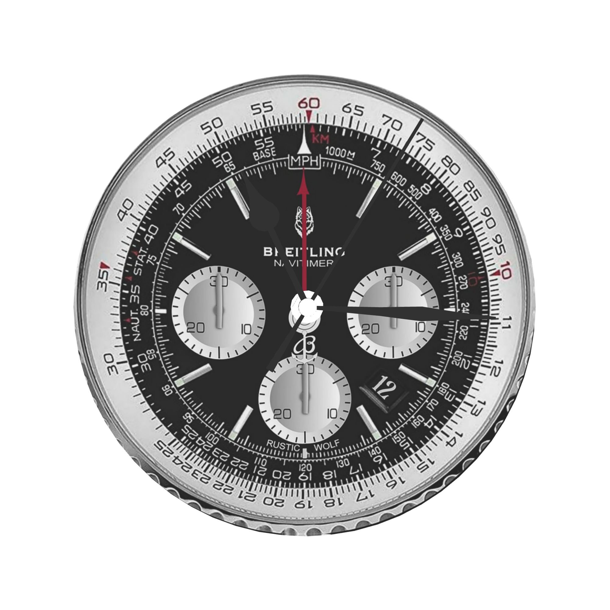 Montre de luxe noire, horloge  - Luxury Watch Wall Clock avis et prix