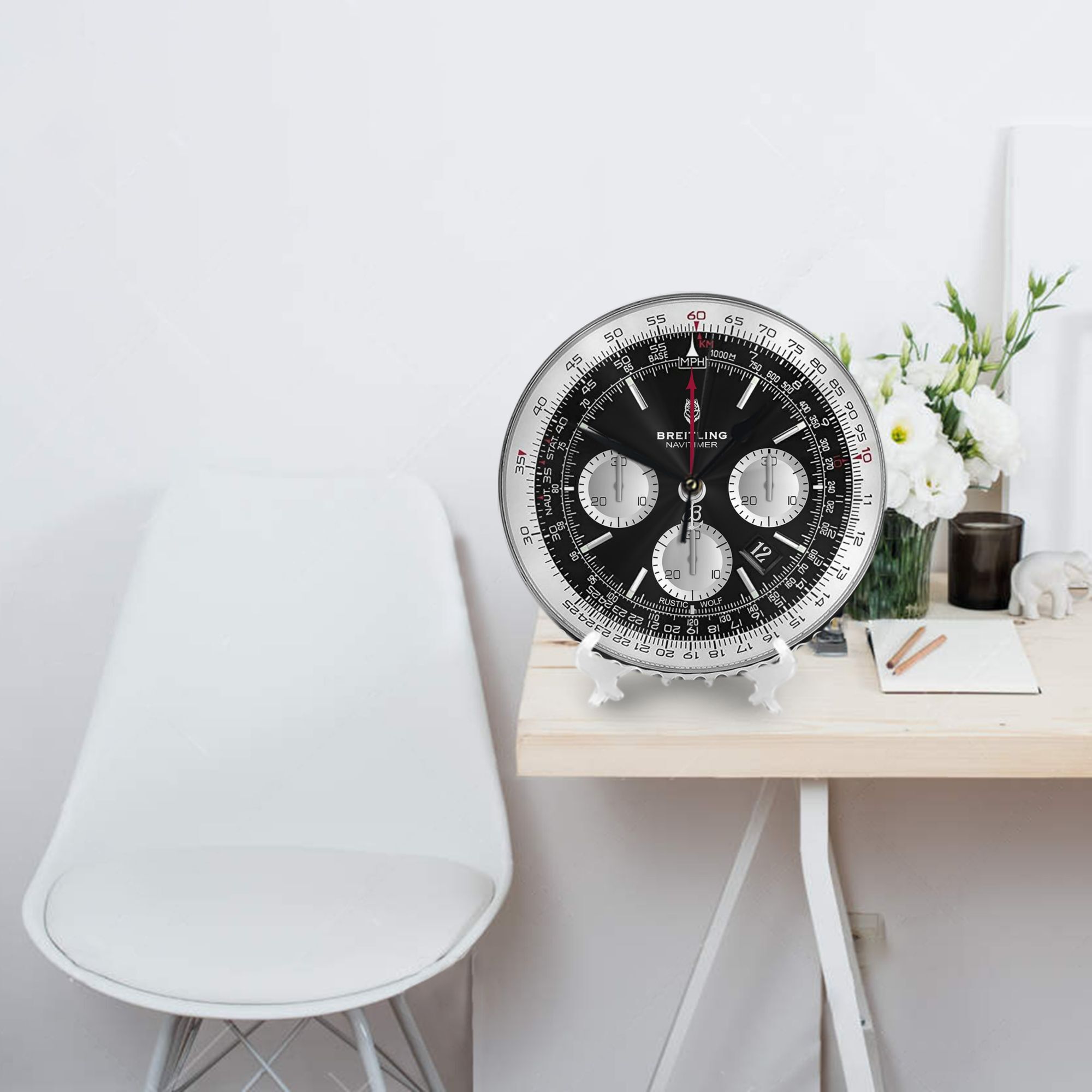 Montre de luxe noire, horloge  - Luxury Watch Wall Clock avis et prix