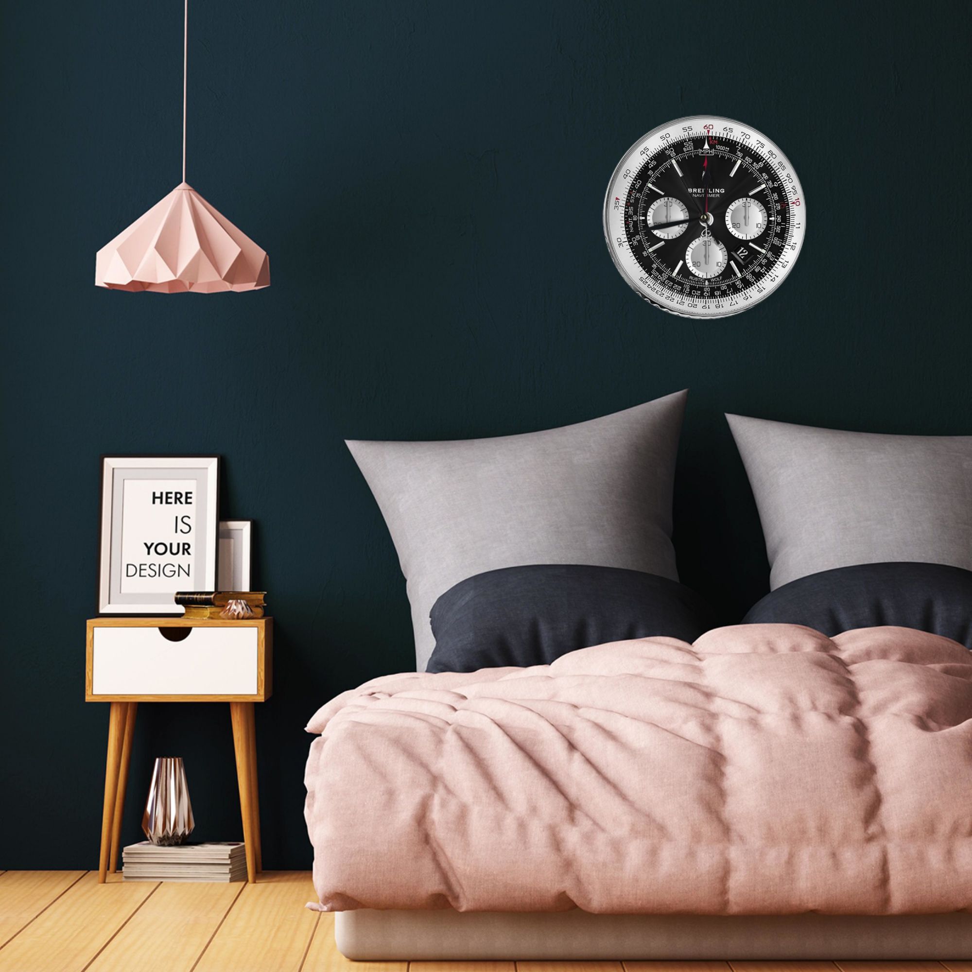 Montre de luxe noire, horloge  - Luxury Watch Wall Clock avis et prix