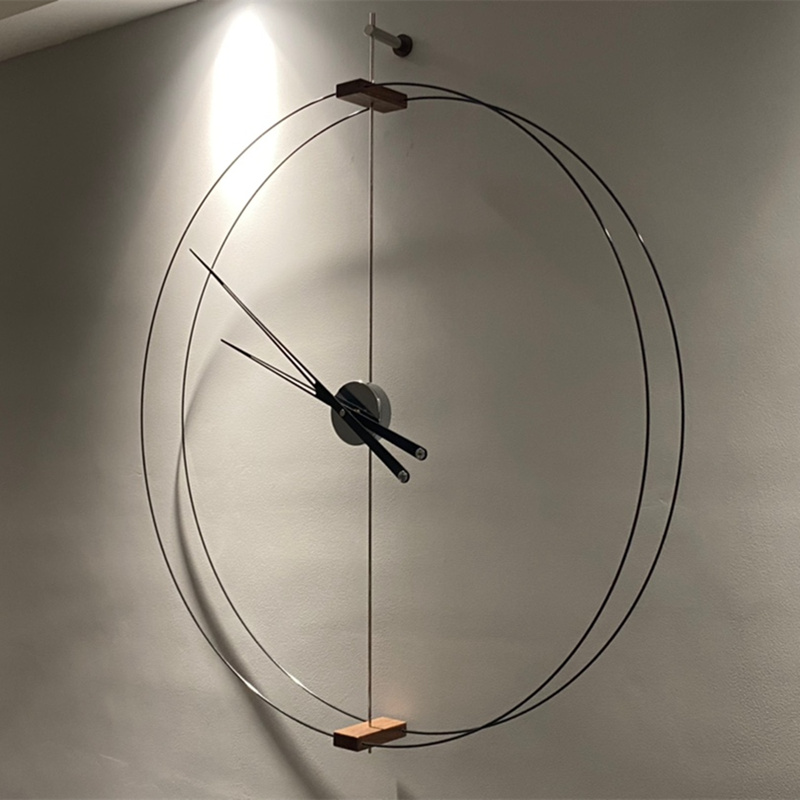 Horloge murale en noyer minima - Luxury Watch Wall Clock avis et prix